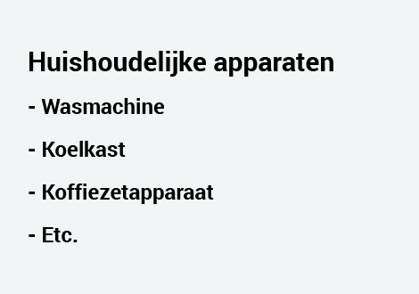 CE markering huishoudelijke apparaten